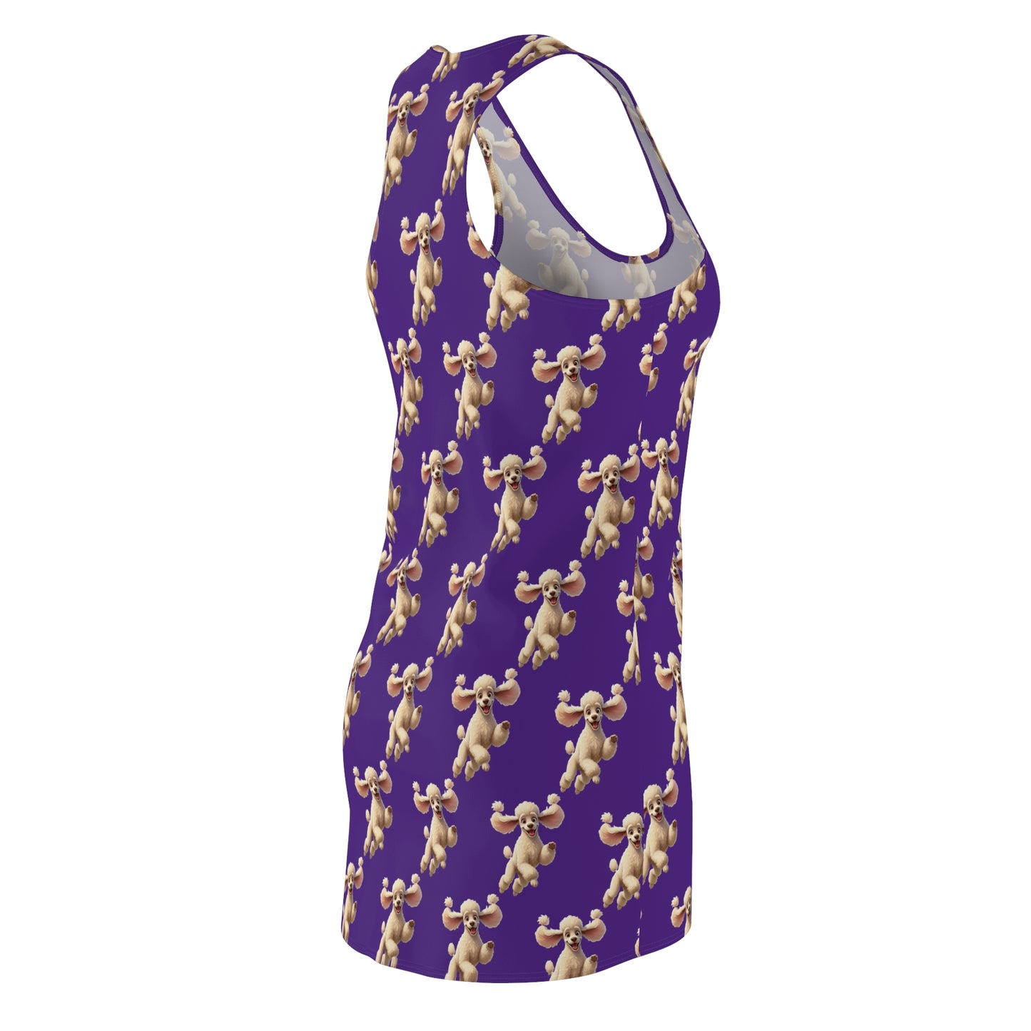 White Poodle Racerback Dress