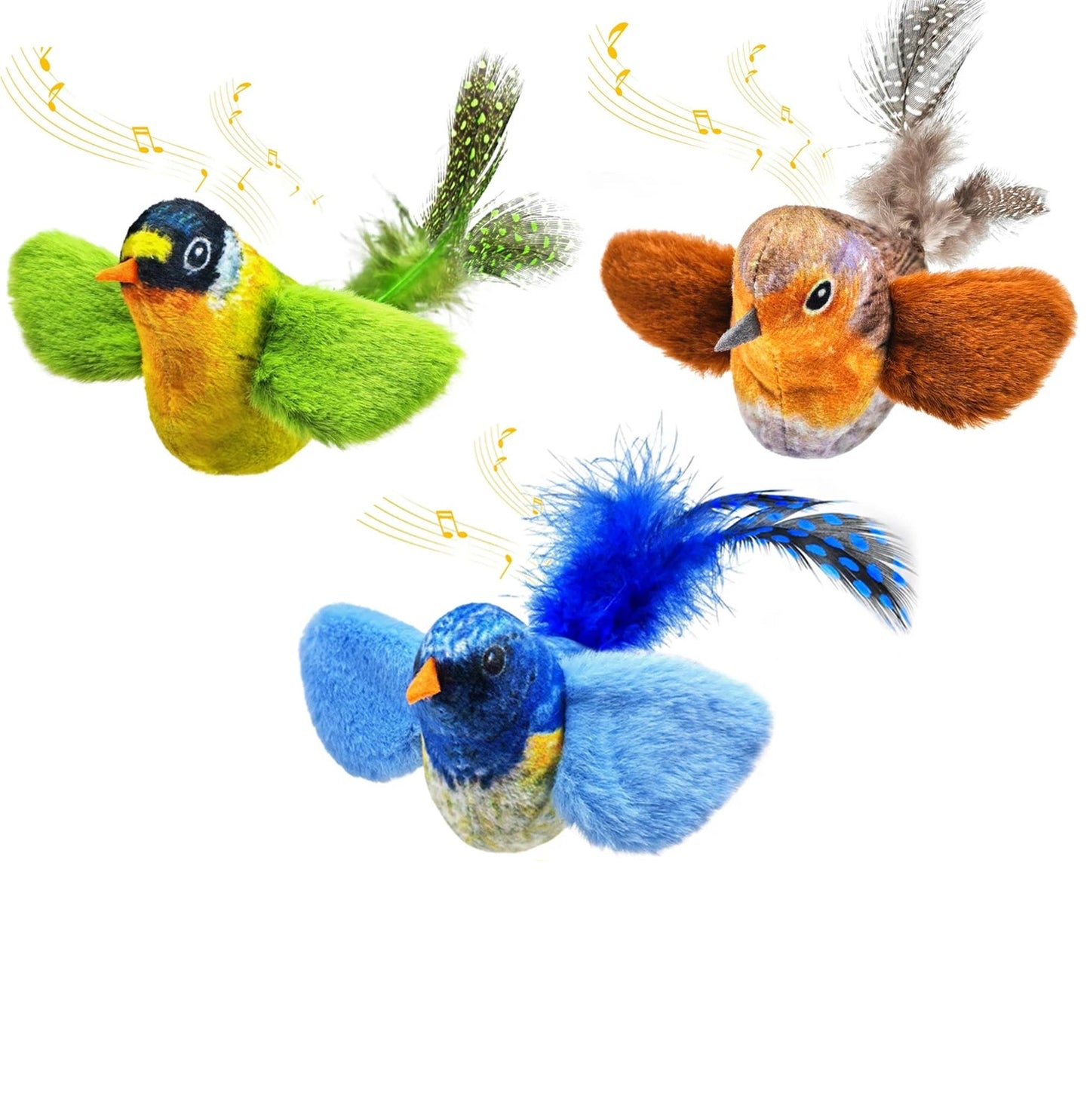 Interactive Birds Pet Toy