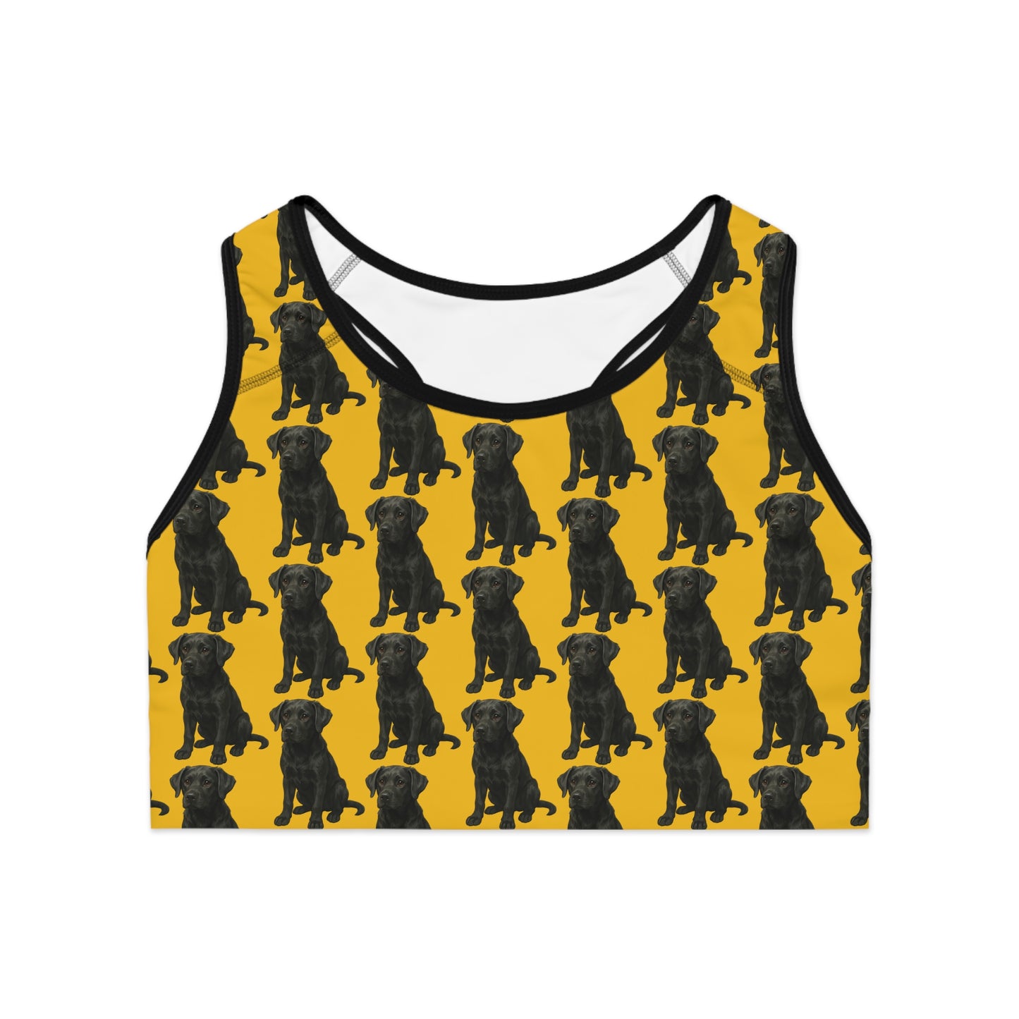 Black Labrador Sports Bra