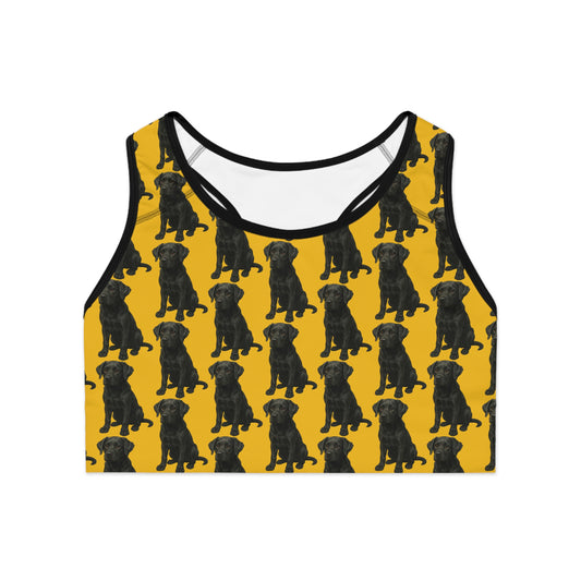Black Labrador Sports Bra