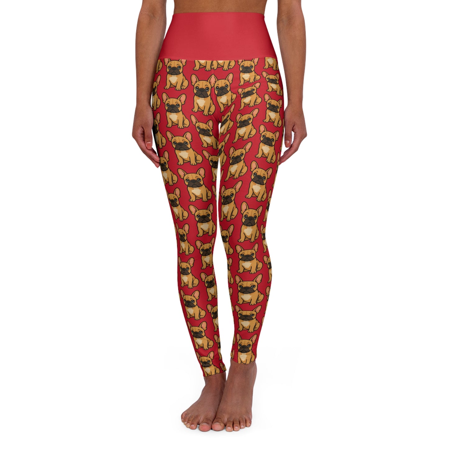 French Bulldog High-Waist Yoga Leggings