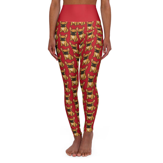 French Bulldog High-Waist Yoga Leggings