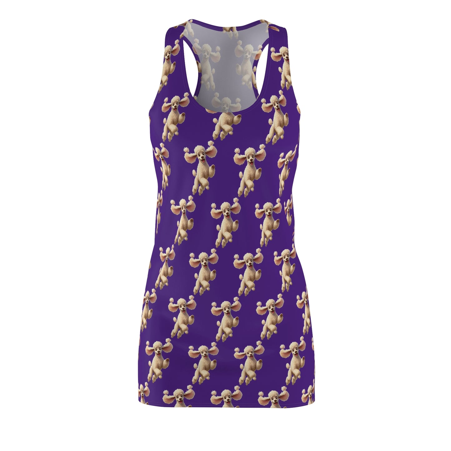 White Poodle Racerback Dress