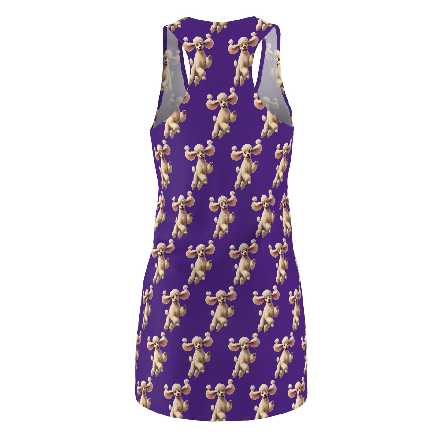 White Poodle Racerback Dress