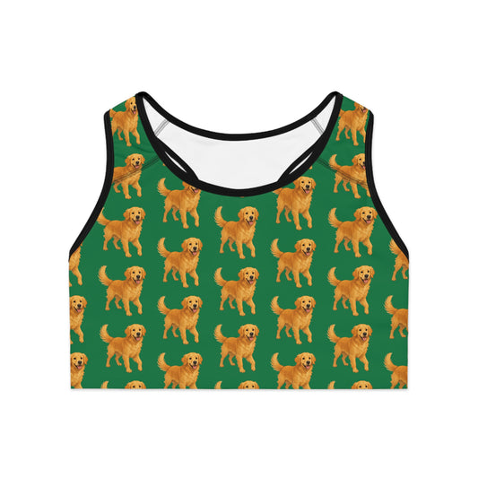 Golden Retriever Sports Bra