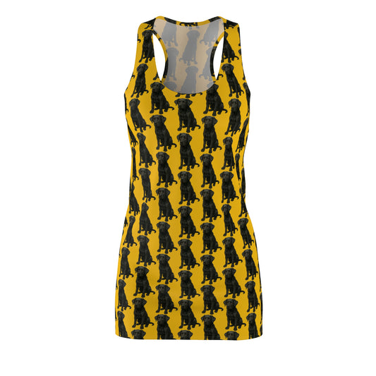 Black Labrador Racerback Dress