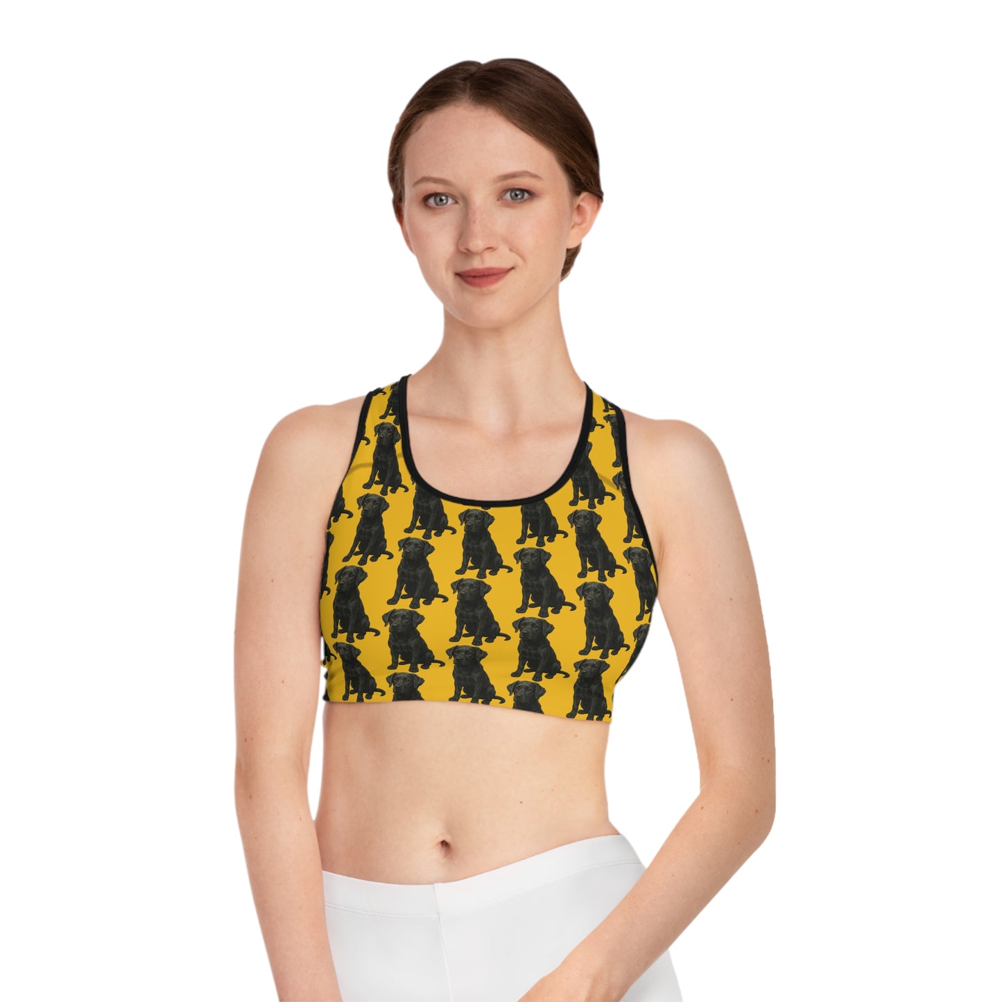 Black Labrador Sports Bra
