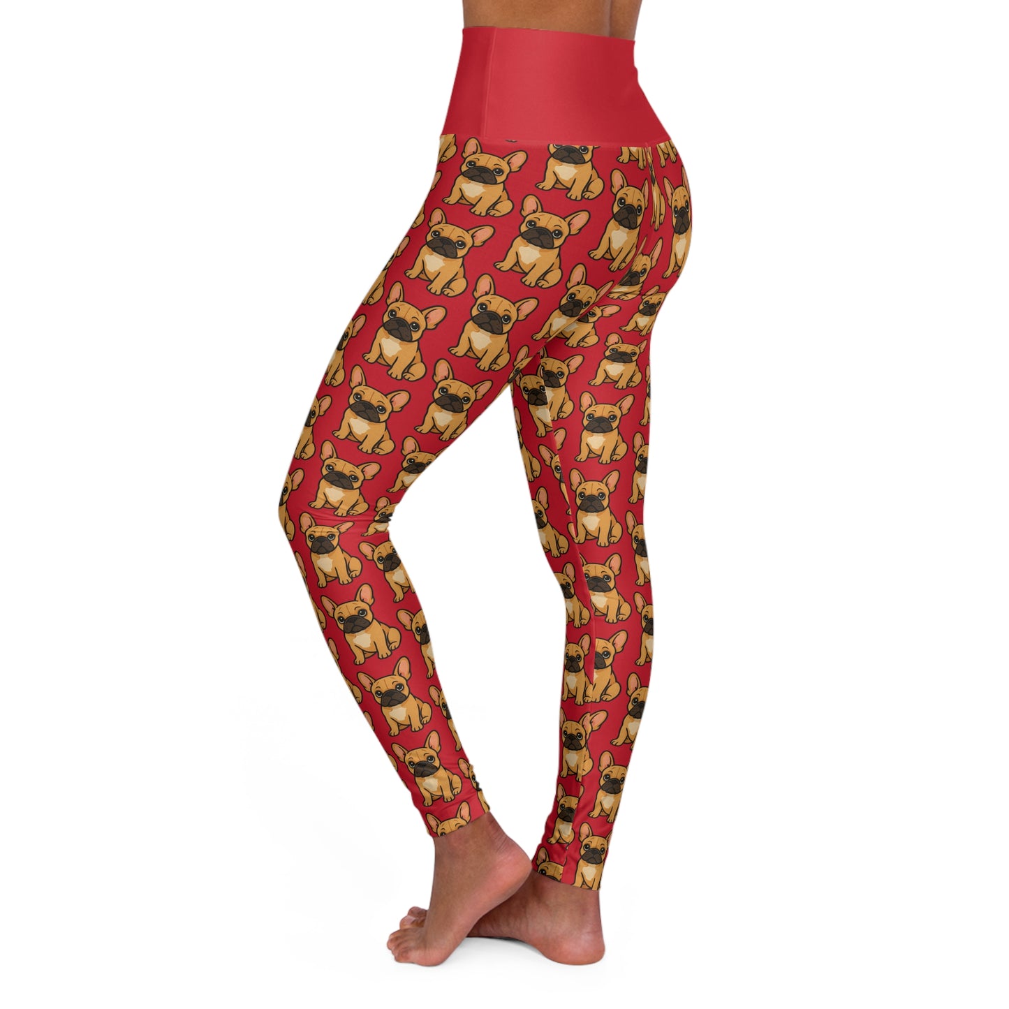 French Bulldog High-Waist Yoga Leggings