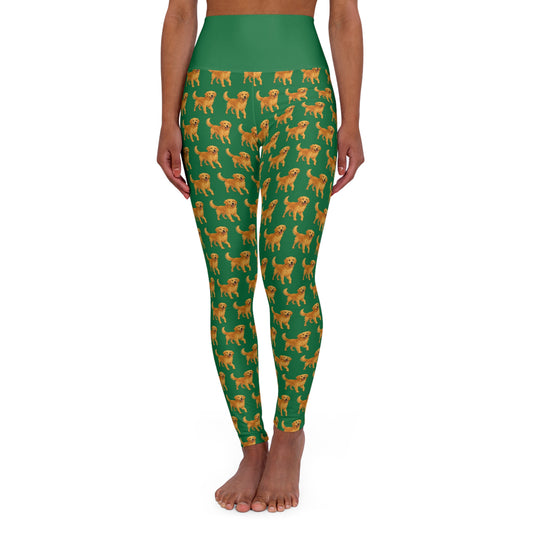 Golden Lab High-Waisted Yoga Leggings