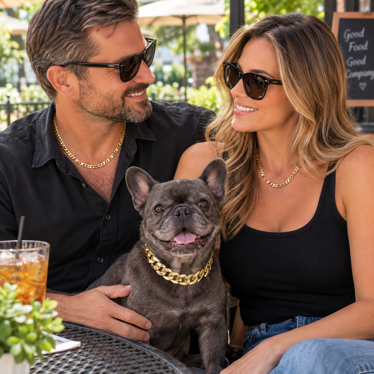Pet Necklace Chain, Pet Accessories, Gold Chain for Pets