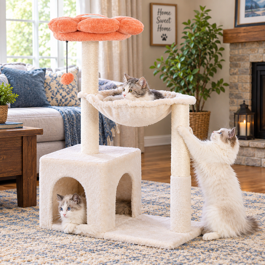 Cat Tree 4 in 1 Cat Scratching Post