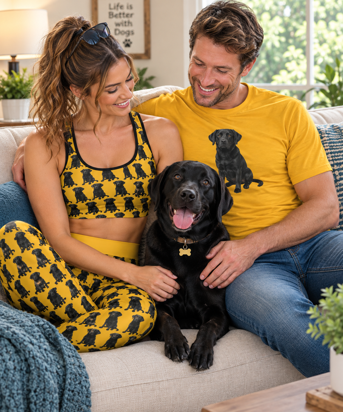 Black Lab High-Waisted Yoga Leggings