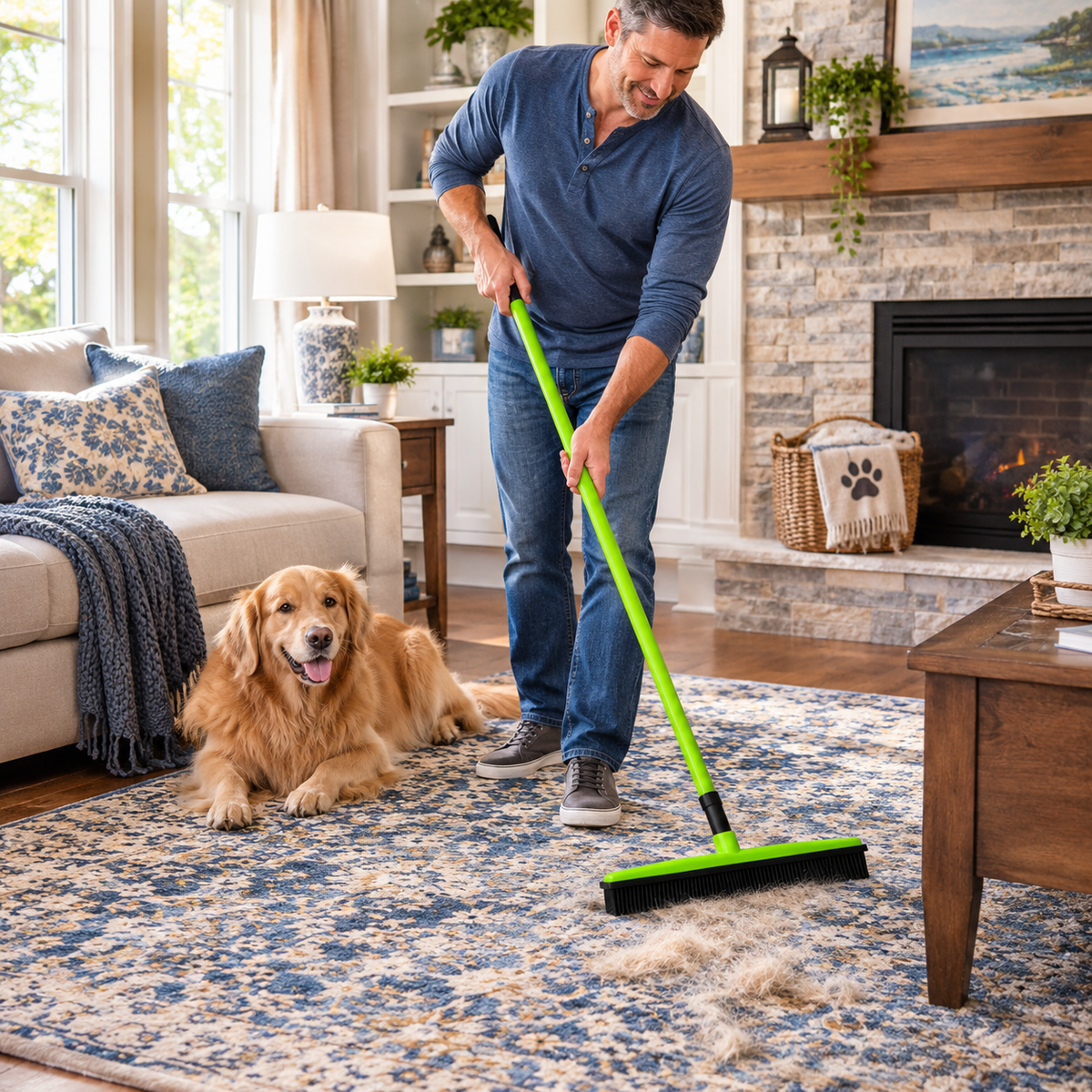 Pet Hair Removal Broom Mop