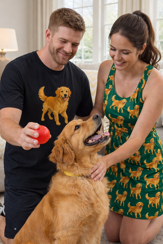 Golden Retriever Racerback Dress