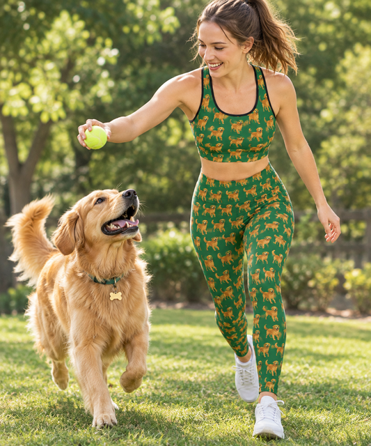 Golden Retriever Sports Bra