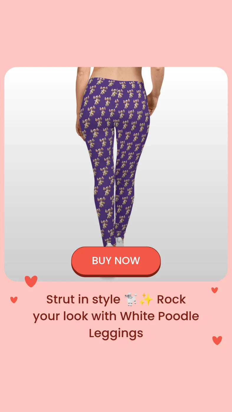White Poodle Leggings