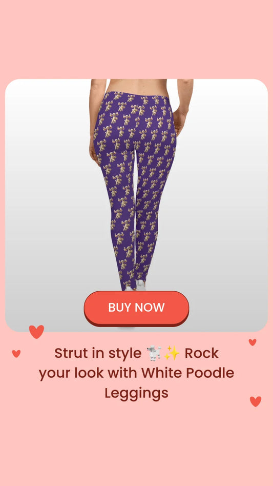 White Poodle Leggings